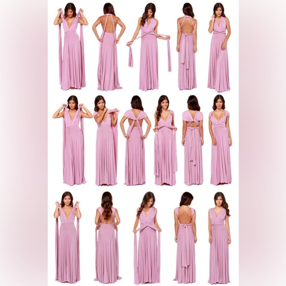 Burgundy Red Von Vonni Transformer Maxi Dress - Picture 3 of 3